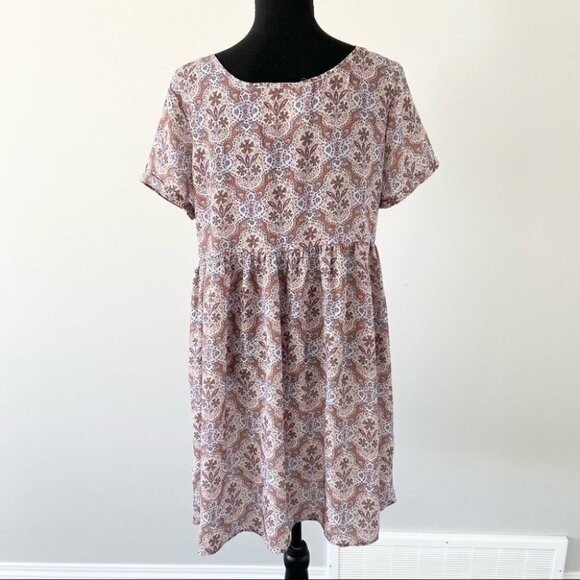 California Moonrise Floral Print Breezy Flowy Western Boho Dress - Picture 3 of 14